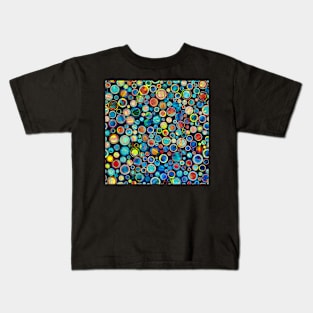 Dots on Painted Background Kids T-Shirt